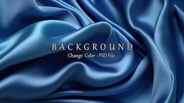 Dark blue silk satin AI generated image