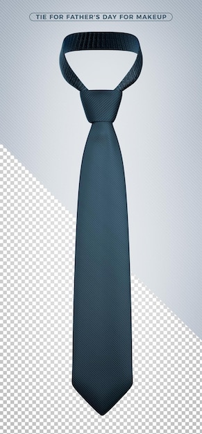 PSD dark blue tie 3d rendering