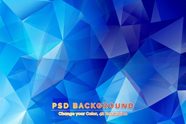 PSD dark blue vector abstract mosaic backdrop