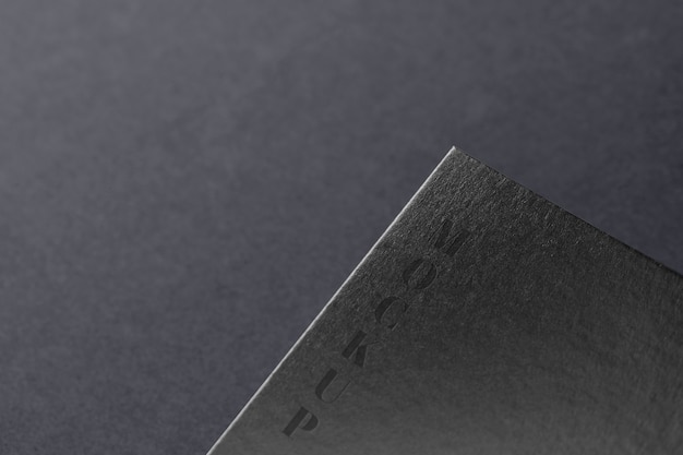 Dark business card mockup design