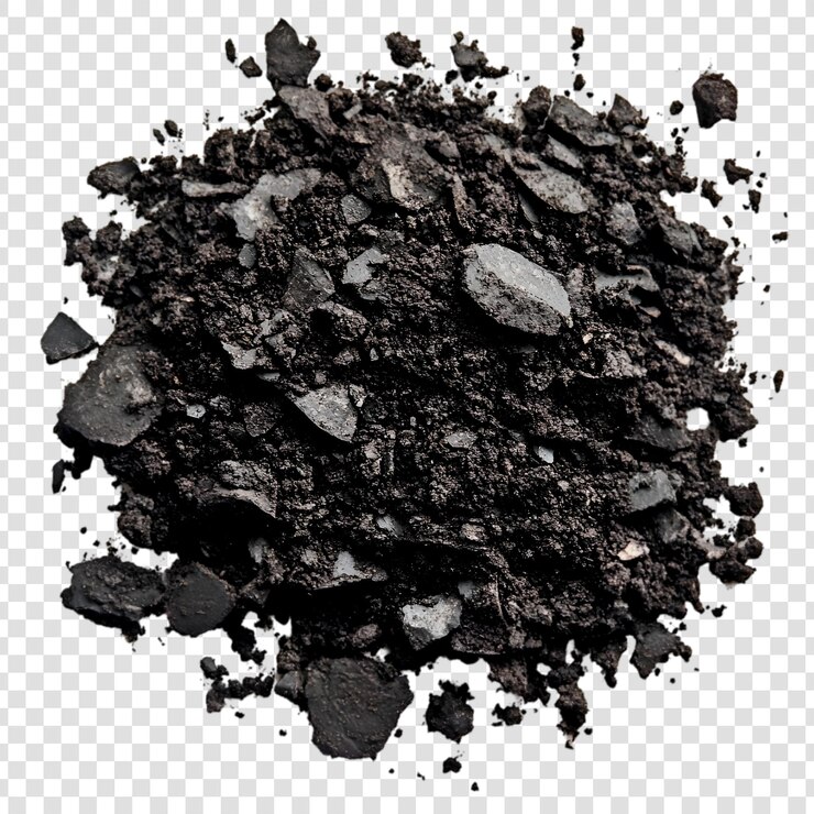 PSD dark soil pile textured background nature earth ground
