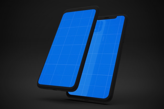 PSD dark two smartphones