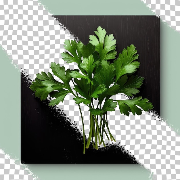 PSD dark wood with cilantro