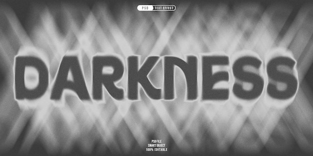 PSD darkness 3d editable text effect