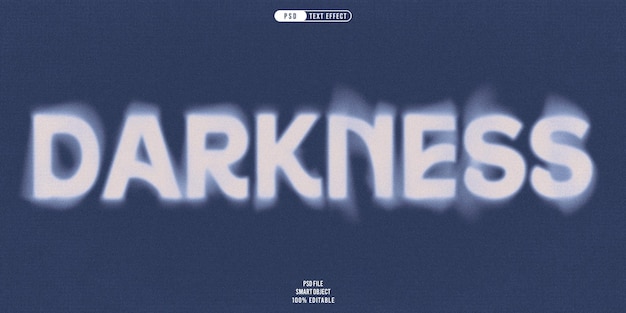 Darkness 3D 編集可能なテキスト効果