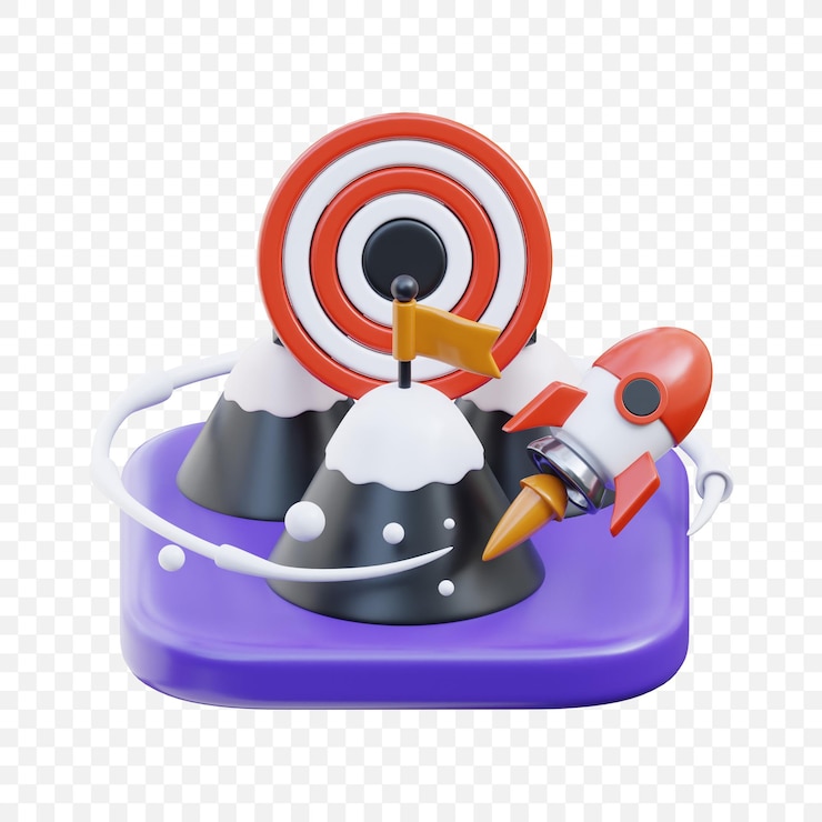 PSD a dart board with a target and a dart board on it
