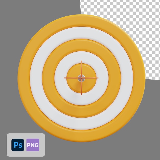 Dart front view 3d icon
