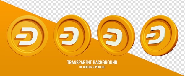 Dash icon with 3d render