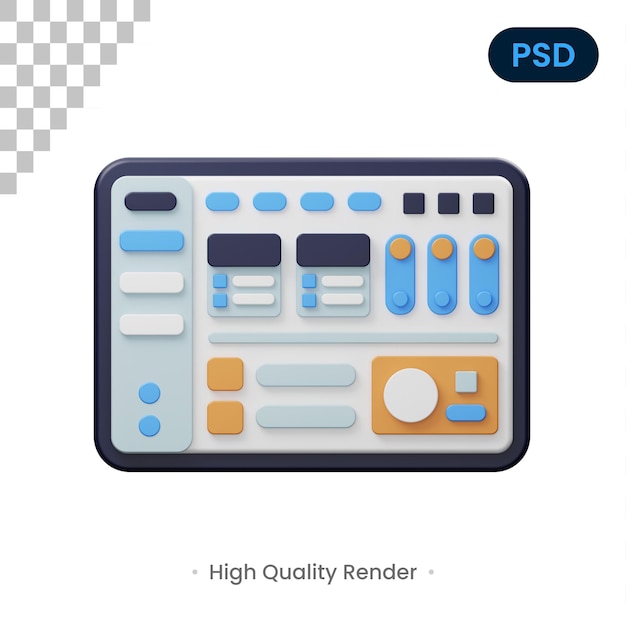 Dashboard 3d icon