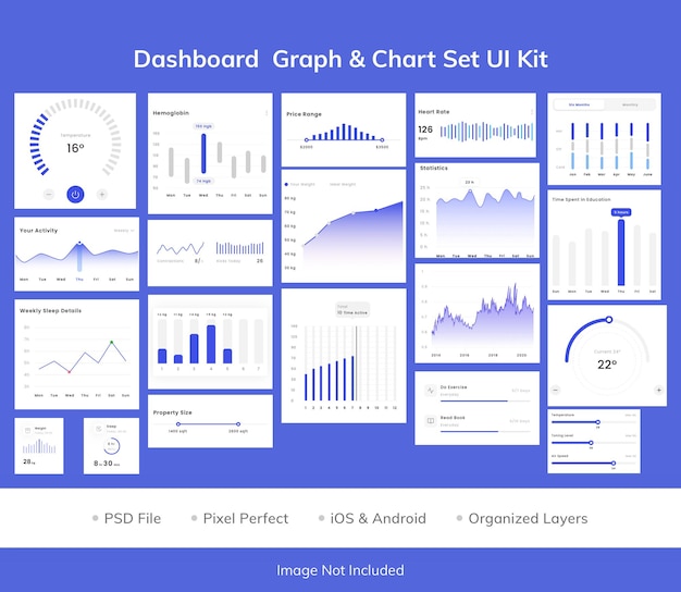 Dashboard graph amp chart set ui kit