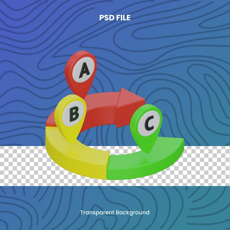 PSD data analytics 3d rendering icon illustration psd file chart