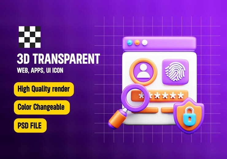 PSD data and cloud server 3d icon