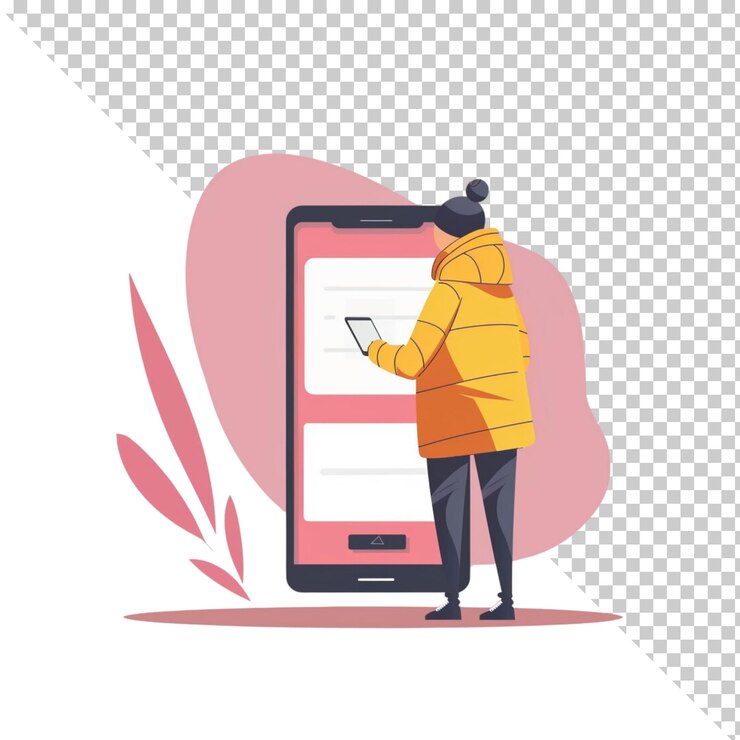PSD data illustration isolated on transparent background