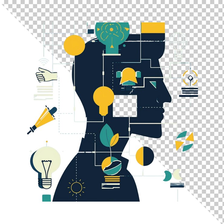PSD data illustration isolated on transparent background