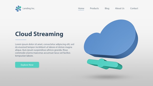 data processing landing page