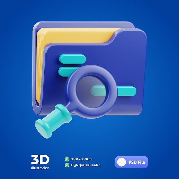 Dataanalyse 3D illustration