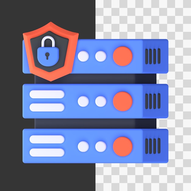 PSD databasebeveiliging in 3d renderen voor grafische asset webpresentatie of andere