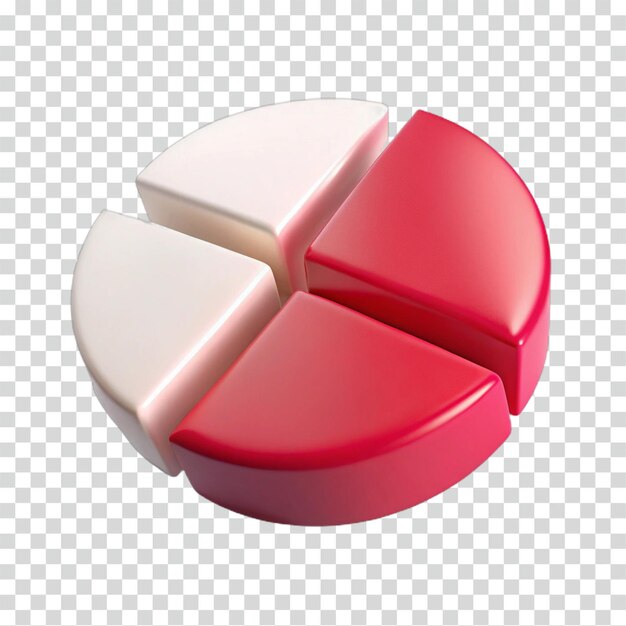 Datavisualisatie 3D-taartsegmenten