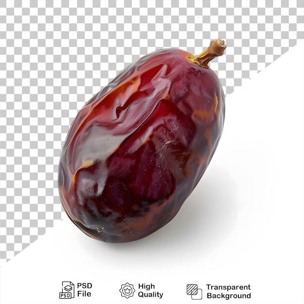 PSD date fruit that is on a transparent background with png file