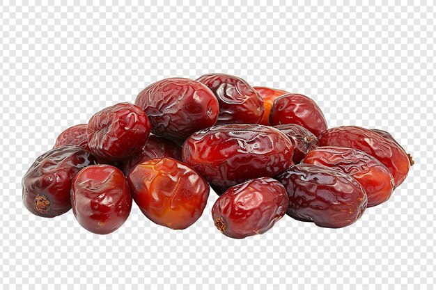 PSD date fruits on transparent or white background