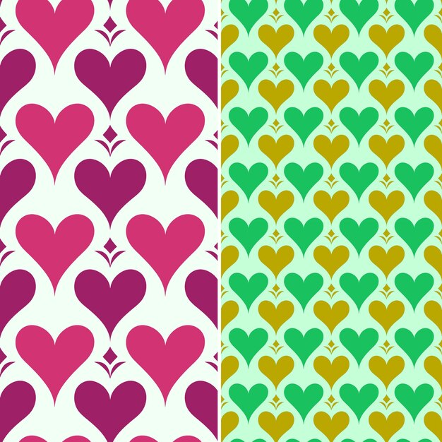 PSD date with oblong shape and elegant design with heart shaped tropical fruit pattern vector design
