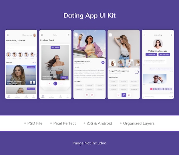 Dating app ui kit