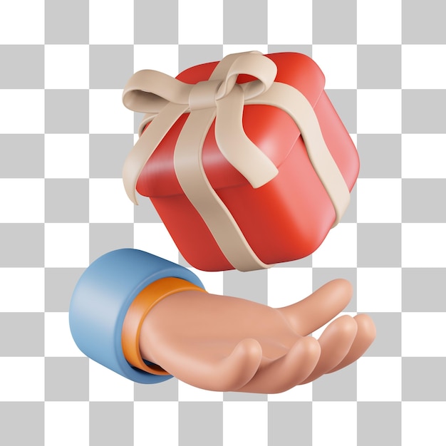 Dawanie prezentów ikona 3D