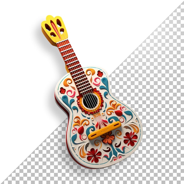 PSD day of the dead 3d guitar