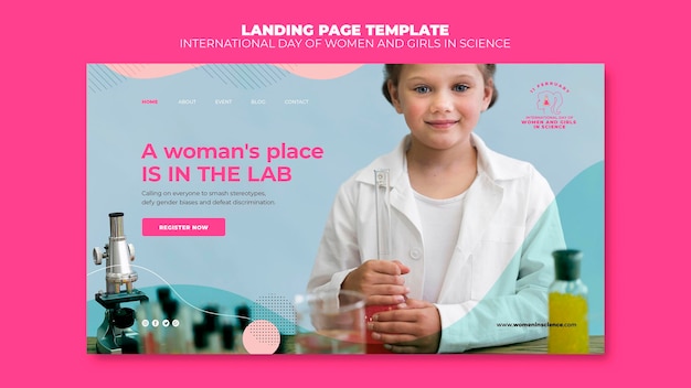 PSD day of women and girls in science landing page