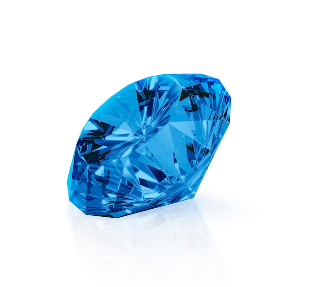 Dazzling diamond blue transparent background