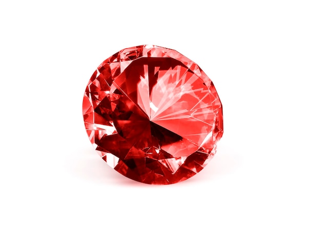 PSD dazzling diamond red transparent background