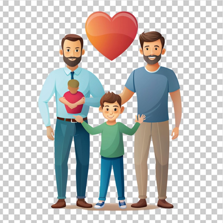 PSD dbający o ojców adopcyjnych abstrakcyjny przezroczysty png