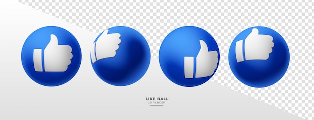 De blauwe ballen met gelijkaardig pictogram in diverse 3d perspectieven geven terug