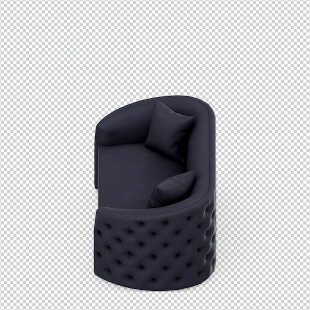 De isometrische 3D bank geeft geïsoleerd terug