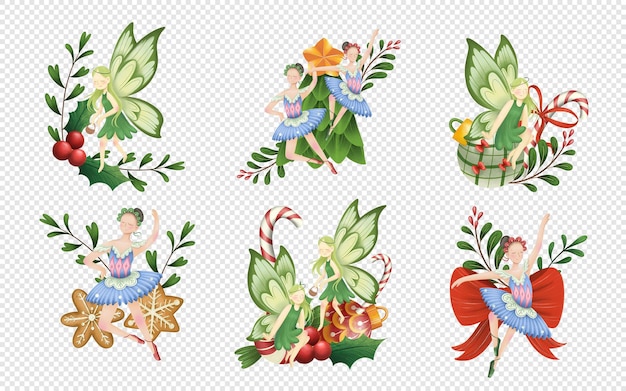 De notenkraker kerst clipart-illustraties