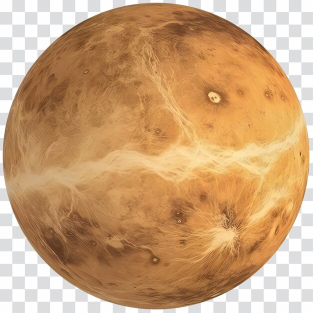 PSD de planeet venus is volledig geïsoleerd op de doorzichtige