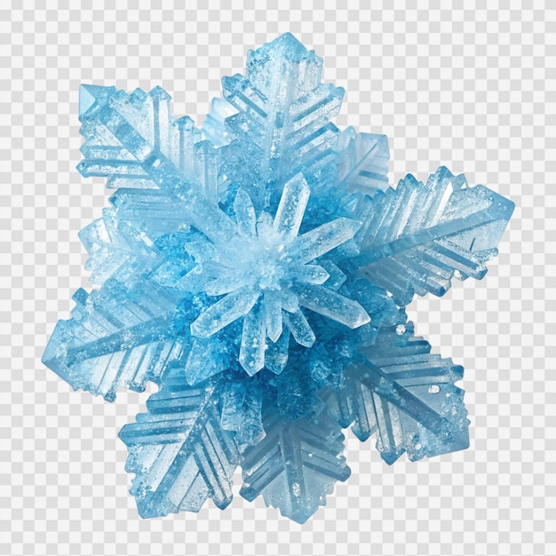 De prachtige blauwe sneeuwvlok