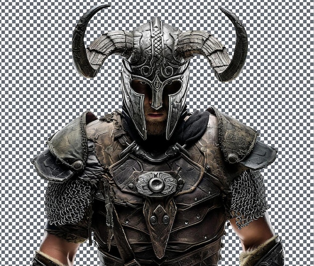 De prachtige Dovahkiin is geïsoleerd op een doorzichtige achtergrond.
