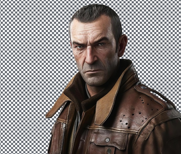 PSD de prachtige niko bellic grand geïsoleerd op een doorzichtige achtergrond