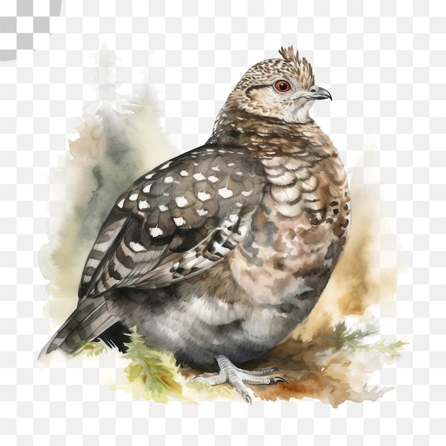 PSD de roodstaartbuizerd aquarel schilderij - aquarel png download