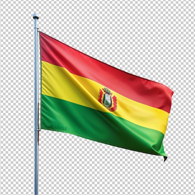 PSD de vlag van bolivia op een doorzichtige achtergrond