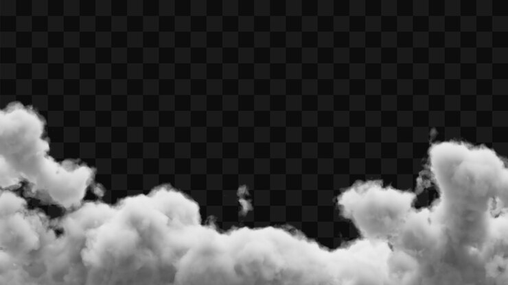 De wolken zijn doorzichtig.