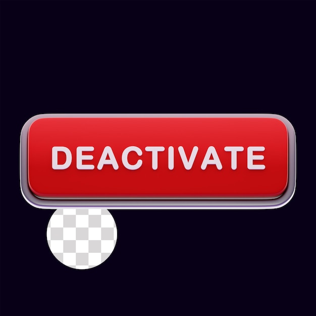 Deactivate Red Button Click Call to Action