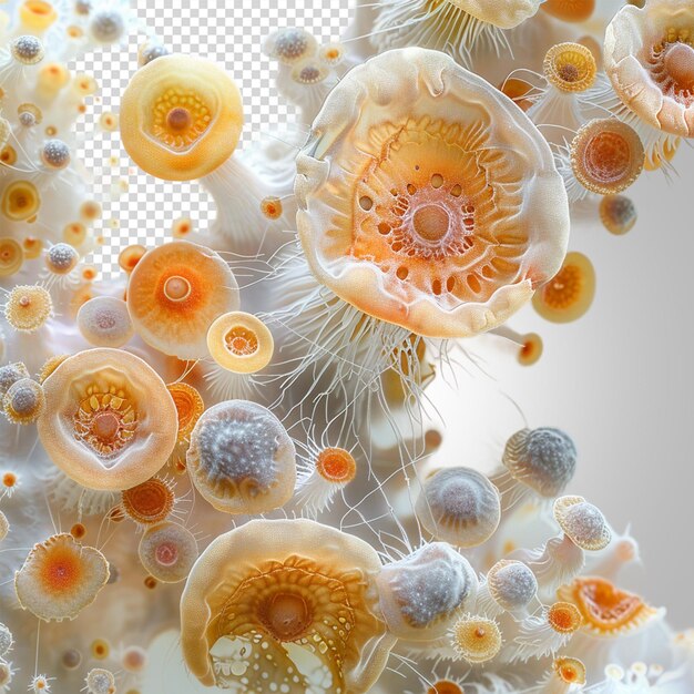 PSD anemone di mare morto png