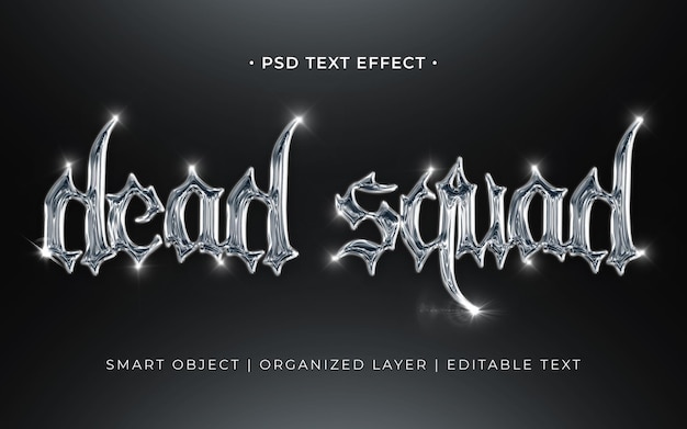 PSD dead squad text effect