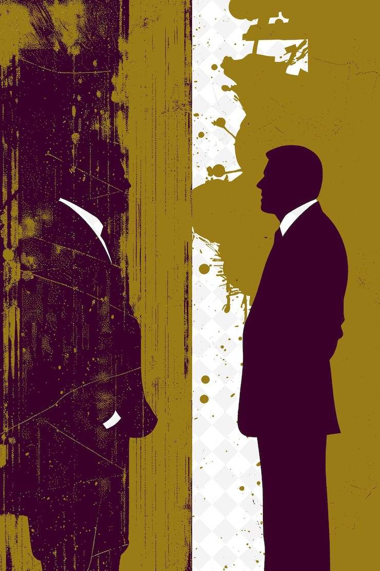 PSD debate with presidential candidate discussing bitcoin red co flat illustration election campaign