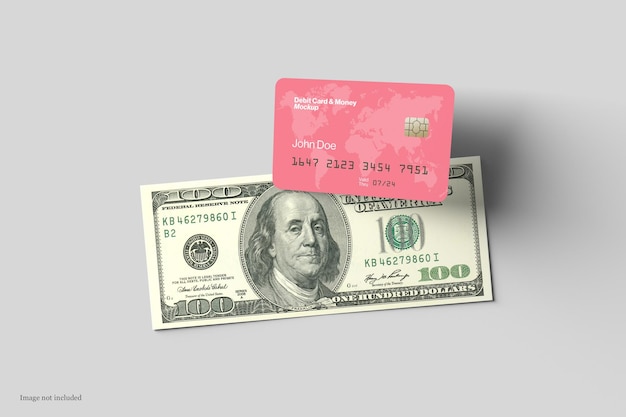 PSD 직불 카드 및 돈 모형