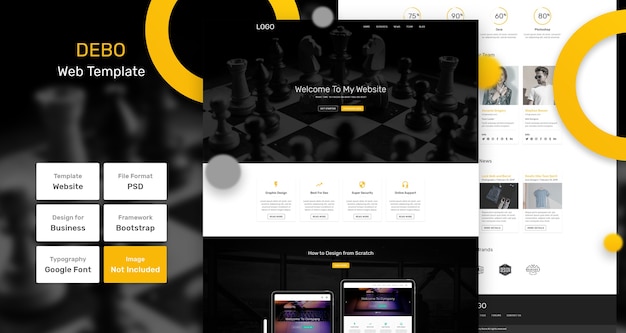 Debo services and marketing web template