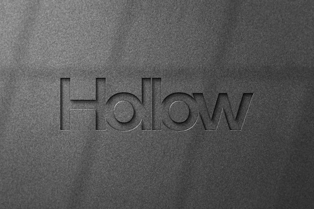 Debossed Effect Logo Mockup on Concrete Texture Background with Shadow Overlay