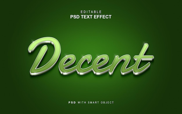 PSD decent text effect